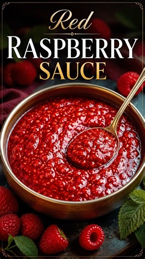The BEST Homemade Red Raspberry Sauce Recipe | Easy Dessert Topping in Minutes!