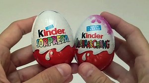 2 Kinder Surprise Chocolate Eggs Unboxing