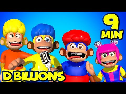 Monkey Puzzle! Cha-Cha, Chicky, Lya-Lya & Boom-Boom Dance + MORE D Billions Kids Songs
