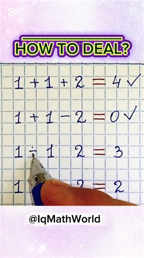 ​1 ? 1 ? 2 = 2 | Only Geniuses Know the Answer! 💡#math #mathematics #mathtricks puzzlelogic