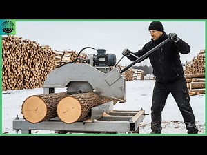 Fastest Firewood Processing Machine | Amazing Homemade Modern Chainsaw Cutting Tree #15