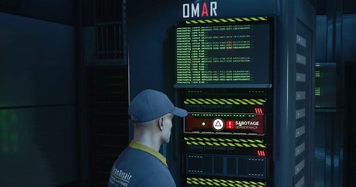 Hitman 3 server room puzzle: How to acquire admin privileges and what to do during the manual override procedure in Dubai