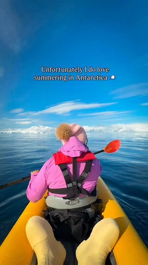 6.2K views · 55 reactions | Who knew summers at the bottom of the world would be so peaceful?!? Antarctica is officially my new favorite place and I’m already plotting to go back ❄️流 kayaking in the ocean with icebergs on National Geographic @lindbladexp Follow me for more Antarctica Adventures  #antarctia #LindbladExpeditions #lindbladambassador | kyanasue | Facebook