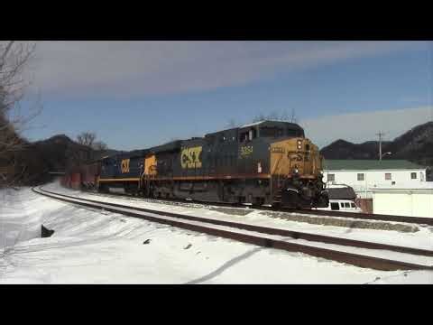 Frost on the Main Line: Amtrak & Freight in the Snow!