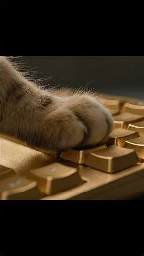 Cat Typing Keyboard | Satisfying AI ASMR relaxing