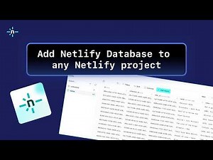 Add a database to your Netlify project with any agent