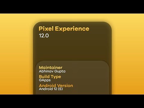 Install Pixel Experience Android 12 on Mi A1