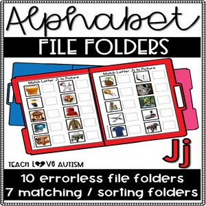 Alphabet File Folders Letter J
