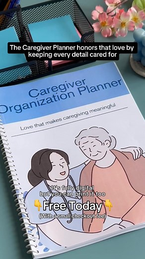 908 reactions · 110 shares | Holiday Sale  Caregiver Planner — FREE Today Only Helps you: • Track medications & symptoms • Keep appointments organized • Follow daily routines easily • Communicate clearly with doctors • Protect your energy & stress levels If caregiving feels overwhelming, this is your structure.  Download Today You only cover a small processing cost. Limited-time holiday giveaway. | Graceful Care by Emma | Facebook