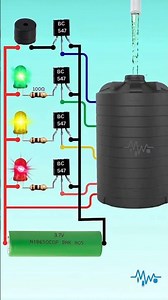 Automatic Water Tank Indicator 🚰 #experiment #techlover #experiment #explorepage #arduino