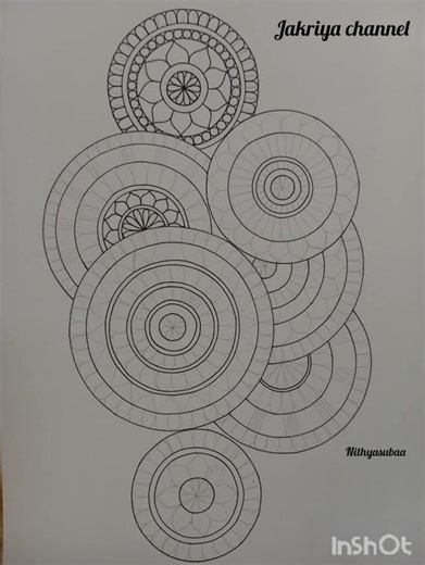 How to draw mandala art/mandala Art circle/step by step Easy mandala art for beginners/#shorts