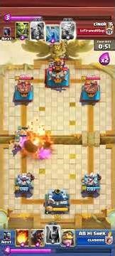 Clash Royale iconic Level Gameplay My Level 11 King Tower vs Level 14 at 9300+ Trophy #clashroyale