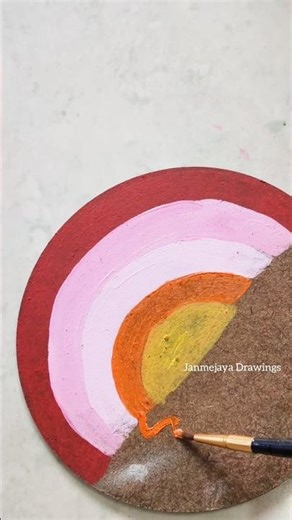 🌄Sun set scenery painting #scenery #shorts #diy