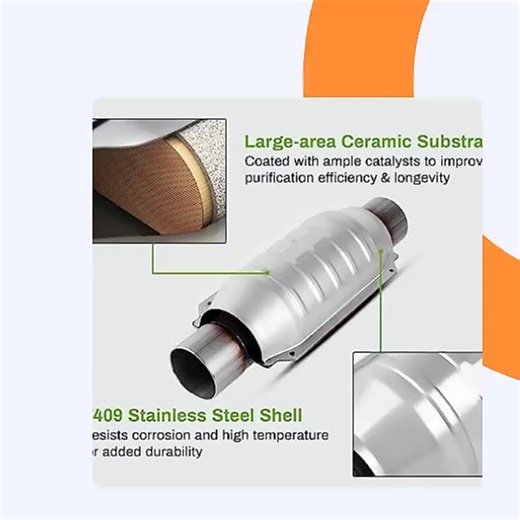 Three Way Catalyst Converter Catalytic OBD EURO 3/4/5 Car Exhaust Universal Catalytic Converter