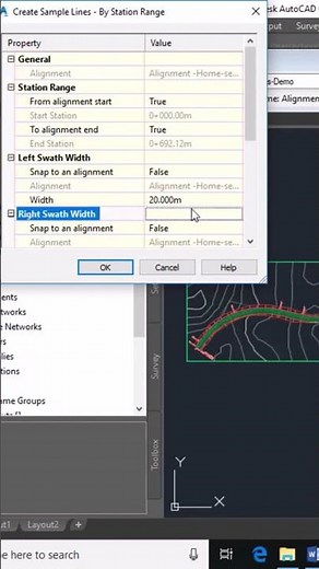 Civil 3D Tutorials For Beginners Creating Sample Lines