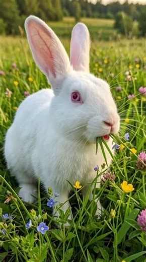 Watch This Bunny Enjoy Its Favorite Meal 🥹🐰