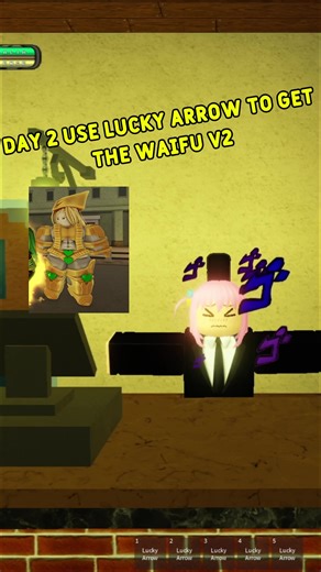 Using Lucky Arrows for Shiny Hunt in YBA