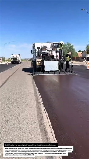 Satisfying Micro Surfacing Asphalt Process | Modern Road Maintenance Technology.