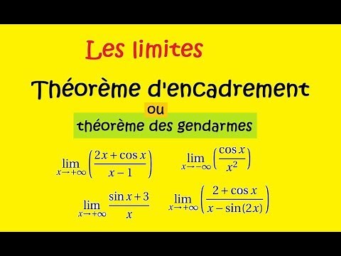 Terminale Spé Maths-Les limites- Le théorème des gendarmes Exemples encadrement