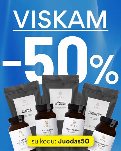 18 reactions | 48,000+ laimingų klientų jau pasirinko AVEL   Ekspertų sukurtos formulės - Jūsų gerai savijautai.  Naudojamos tik aukščiausios kokybės sudedamosios dalys.  Sudėtyje nėra plačiai paplitusių priedų ir priemaišų, kurių neturėtų būti Jūsų maisto papilduose.  www.avel.lt _ Maisto papildas. Maisto papildas nėra maisto pakaitalas. Svarbu įvairi ir subalansuota mityba bei sveikas gyvenimo būdas. | AVEL | Facebook