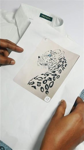 How to Paint a Leopard | DIY Fabric Painting Tutorial#diy#viral#art#painting#shortsfeed#shorts#yt