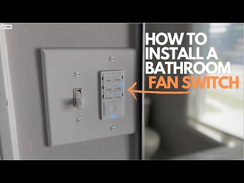 How to Install a Bathroom Fan Timer Switch