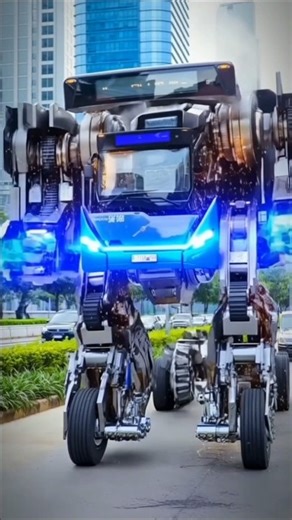 bus Transjakarta berubah menjadi robot #transformation #transjakarta #robot #transformers