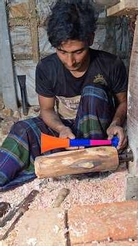 Amazing Woodworking: Making a Flute from Solid Mahogany.#shortsfeed #woodscraft #ytshorts