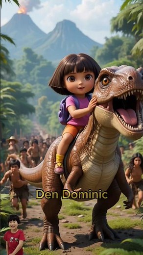 ❤️ Evolution Dora The Explorer feat T-Rex ❤️ Cyborg Edition #doratheexplorer #trex #dinosaur