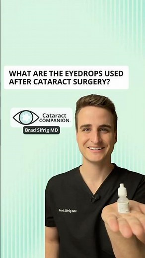 What are the eyedrops that are used after cataract surgery?