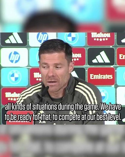 Xabi Alonso speaks about tomorrow’s temperature in El Clásico 👀