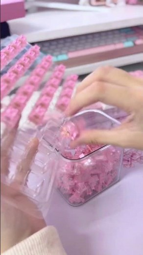 asmr unboxing | akko jelly pink switches stock sound test ☁️🌸