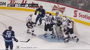 2014 HockeyFight on this day: PIT • Simon Despres 🆚 Evander Kane • WPG catch the whole thing on hockeyfights.com/fights/125349 • #Penguins #Jets #NHL #HFonthisday | hockeyfights.com