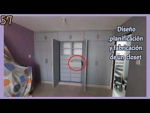 Como Diseñar planificar y fabricar un closet.