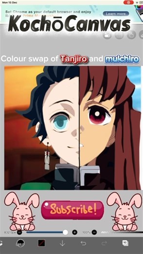 Tanjiro and muichiro color swap❤️💙#kny#demonslayer