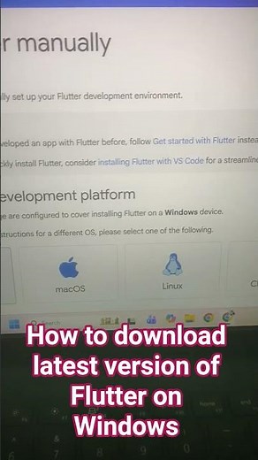 How to download latest version of Flutter on windows #shorts #coding