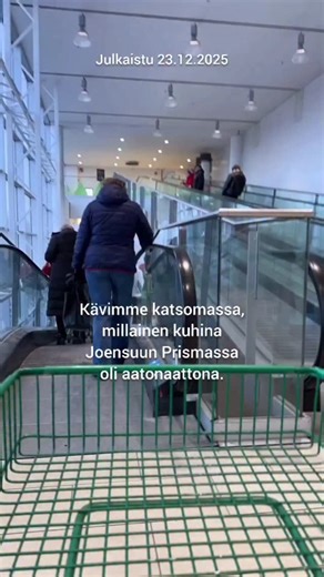 Seurasimme viime hetken jouluostoksia Joensuun Prismassa🎄 🎥 Mikko Makkonen, editoinut Miia Hartikainen #joensuu #joulu #prisma #ostokset #karjalainen | Karjalainen