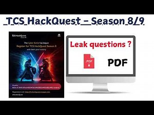 "TCS HackQuest - Season 9 | Previous Year Questions Breakdown | Win Big with Expert Tips!"