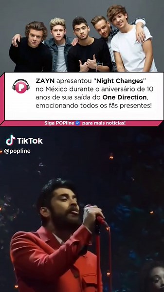 Zayn Malik marcou os 10 anos de sua saída do One Direction com uma homenagem emocionante à banda. Durante seu show no México pela turnê 'Stairway to the Sky', ele abriu a noite com