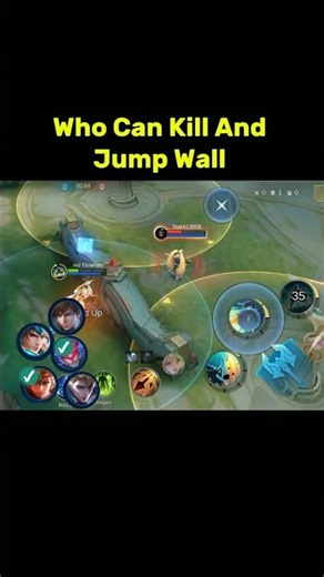 Who Can kill and Jump Wall Tutorial Mobile Legends #ml2b #mlbb #shorts #mobilelegends