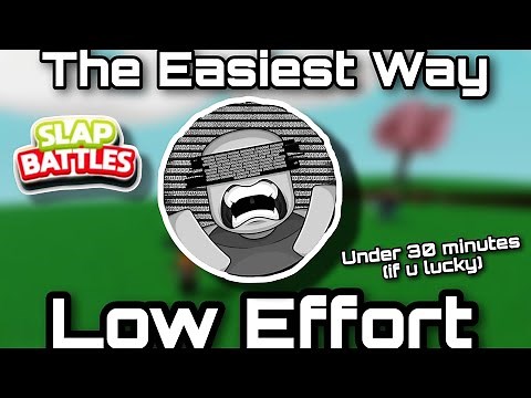 The Easiest Way To Get "01010010 01010101 01001110" Badge On Slap Battles Roblox