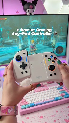 I got this super cool controller from Omelet Gaming! 🎮✨ it's jam-packed with awesome features, such as gyro-sense, programmable buttons, RGB ring and more! the ergonomic shape is so comfortable and the texture has a nice grip!◝(ᵔᵕᵔ)◜ I'm so excited to play Tears of the Kingdom all night! I also did a quick tour of the house I built in TOTK hehe 🌝 thank you Omelet! I love it so much 💛 💬 this Joy-Pad controller is available at @DataBlitzPH, happy gaming y'all #nintendoswitch #tearsofthekingdom