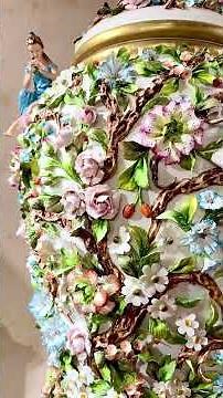 Pair of Capodimonte Italian Vases