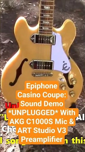 Epiphone Casino Coupe UNPLUGGED No AMP #shorts #Epiphone #CasinoCoupe #Guitar #guitarist