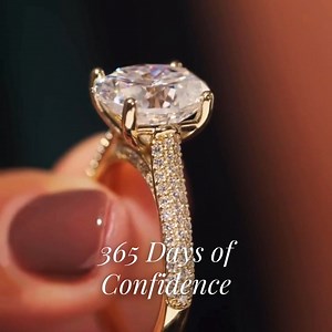 At Robert Irwin Jewelers, love has no limits—neither should your ring! Get a custom diamond engagement ring with our unmatched 365-Day "Meant to Be" Guarantee. Not in love with it? Changed your mind? No problem! Return or upgrade it anytime within a year—no stress, no catches. Just a guarantee as flexible as love itself. 💍❤️ Shop in-store or online at rijewelers.com. | Robert Irwin Jewelers
