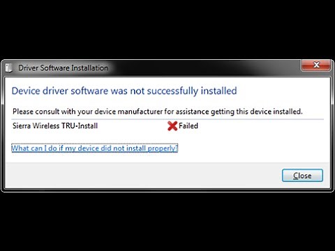 Device Driver was not successfully installed Problem | Easy Solution!!