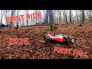 Trying to survive in cold and muddy forest on my CRF300L