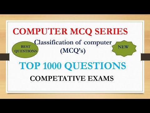 MOST IMPORTANT MCQ'S✅||TOP 100 MCQ || CLASSIFICATION OF COMPUTER|| 1000 QUESTION SERIES