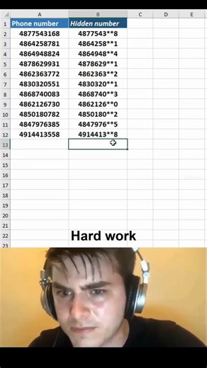 How to use the REPLACE function in excel 😱 #excel #office #spreadsheet #spreadsheets #subscribe
