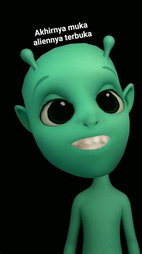 akhirnya muka alien kelihatan like dong